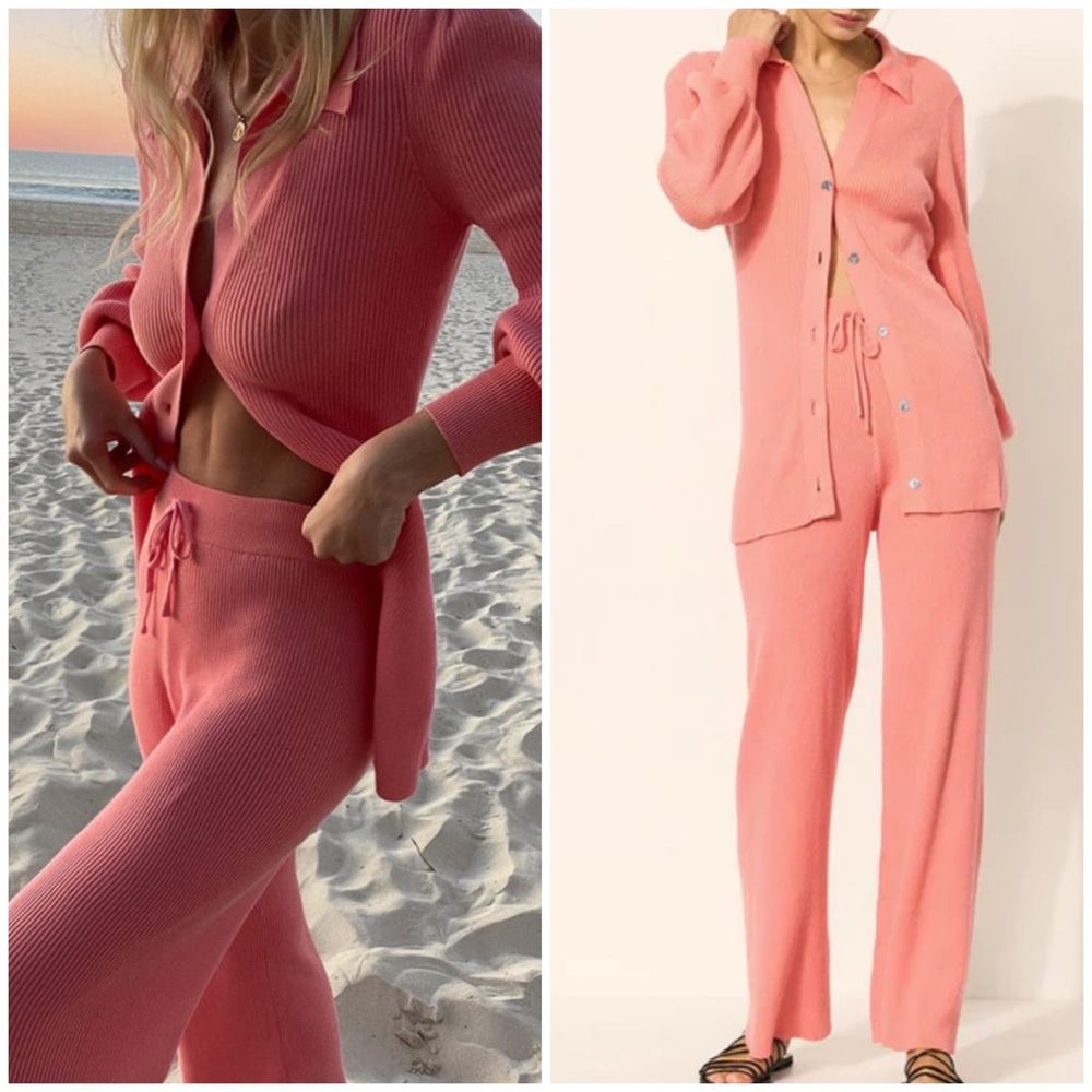 Kivari Anya Two Piece Set Pants & Cardigan Size US 4